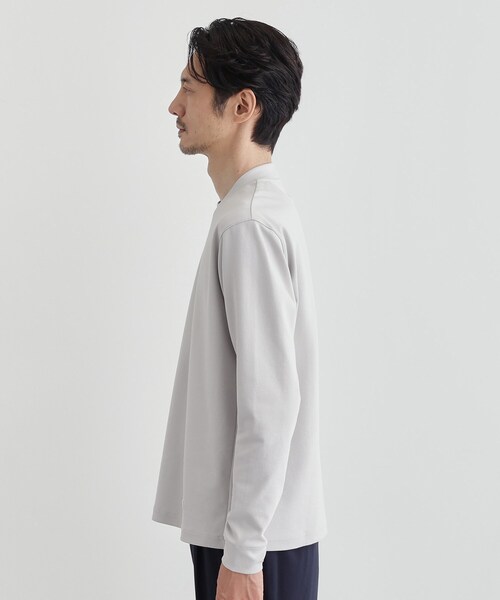 TAKEO KIKUCHI(タケオキクチ)の「ストレッチ テーラードTシャツ(Tシャツ/カットソー・メンズ・ホワイト/ネイビー/ライトグレー/ブラウン系/ブラック・01/05/04/03/02)」の9枚目の写真