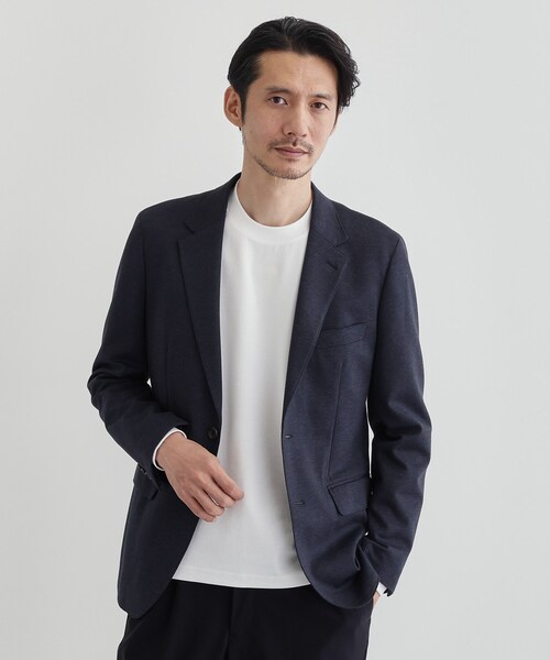 TAKEO KIKUCHI(タケオキクチ)の「ストレッチ テーラードTシャツ(Tシャツ/カットソー・メンズ・ホワイト/ネイビー/ライトグレー/ブラウン系/ブラック・01/05/04/03/02)」の17枚目の写真