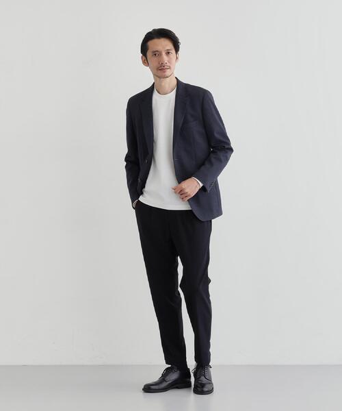 TAKEO KIKUCHI(タケオキクチ)の「ストレッチ テーラードTシャツ(Tシャツ/カットソー・メンズ・ホワイト/ネイビー/ライトグレー/ブラウン系/ブラック・01/05/04/03/02)」の18枚目の写真