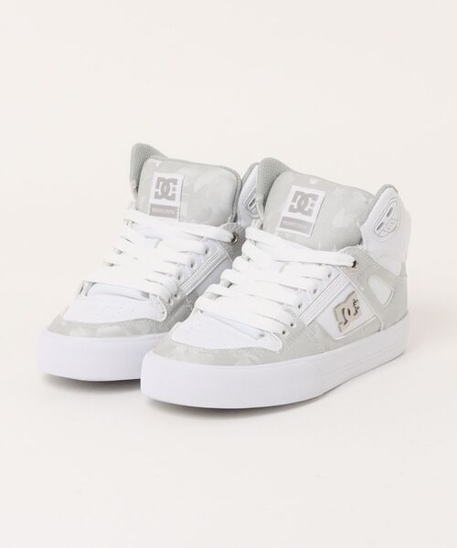 DC SHOES（ディーシーシューズ）の「PURE HIGH-TOP SE SN/DCユニセックスハイカットスニーカー（スニーカー・メンズ・ウィート/ブラック×ゴールド/ホワイト×ライトグレー・23cm/23.5cm/24cm/24.5cm/25cm/25.5cm/26cm/26.5cm/27cm/27.5cm/28cm/28.5cm/29cm/30cm）」の2枚目の写真