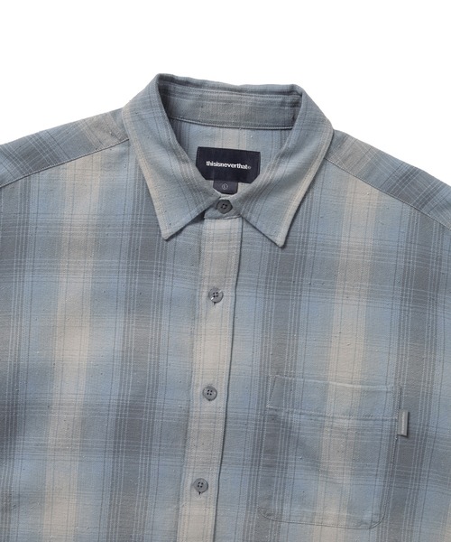 thisisneverthat(ディスイズネバーザット)の「Nep Shadow Check Shirt(シャツ/ブラウス・メンズ・ブルー/カーキ/ネイビー・L/XL/S/M)」の4枚目の写真