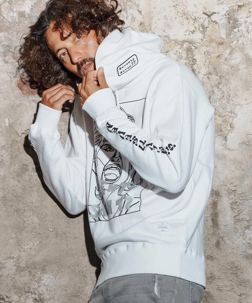 seventy seven（セブンティセブン）の「mpa3949-middle onz P-O parka(77LADY) プルオーバーパーカー(7725W110)（パーカー・メンズ・ホワイト/グリーン/ブラック・XL/L/M/S）」の4枚目の写真