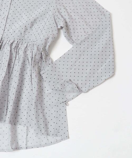 SENSE OF PLACE by URBAN RESEARCH(センスオブプレイスバイアーバンリサーチ)の「フロッキードットウエストギャザーブラウス(シャツ/ブラウス・レディース・ブルー系その他/ベージュ系その他/ブラック系その他・ONE)」の9枚目の写真