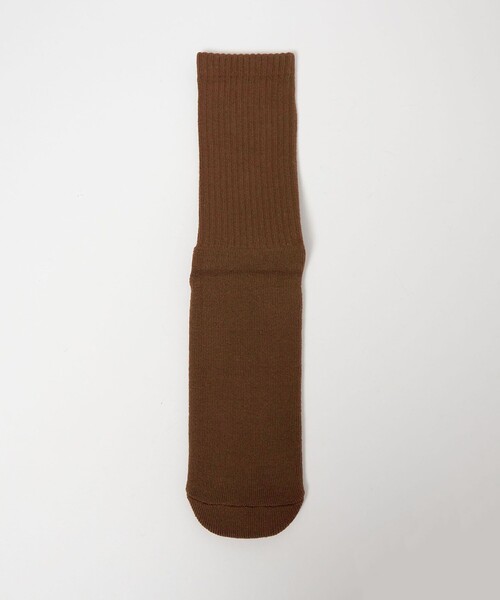 CITEN（シテン）の「＜CITEN＞リブシシュウソックス（ソックス/靴下・レディース・レッド/ブラウン系/ホワイト・FREE）」の3枚目の写真