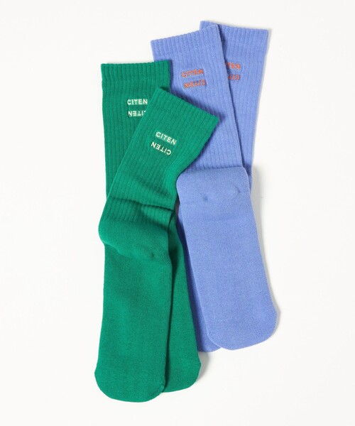 CITEN（シテン）の「＜CITEN＞リブシシュウソックス（ソックス/靴下・レディース・レッド/ブラウン系/ホワイト・FREE）」の8枚目の写真