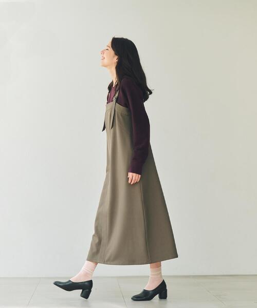 THE SHOP TK （ザ ショップ ティーケー ）の「オブリックトゥパンプス（パンプス・レディース・ブラック/ボルドー・35/45）」の4枚目の写真