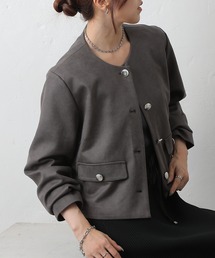 COLONY 2139 | スエードポンチノーカラージャケット(ノーカラージャケット)