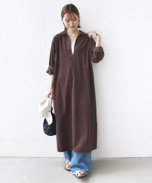 セール】【WEB限定】〈洗濯機可能〉スキッパー コーデュロイ