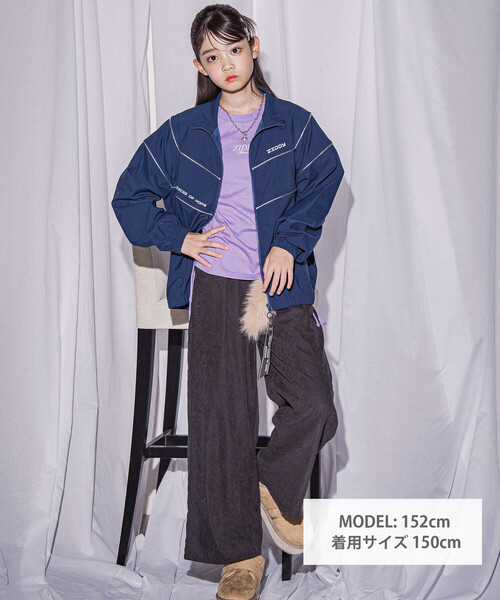 ZIDDY（ジディ）の「フライトタグ付きトラックジャケット(130~160cm)（ブルゾン・キッズ・ネイビー・130cm/FREE/140cm/150cm）」の13枚目の写真