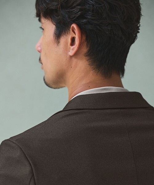 green label relaxing(グリーンレーベルリラクシング)の「【WEB限定】JUST fit クリーン カノコ ジャケイン 長袖 Tシャツ -抗菌-(Tシャツ/カットソー・メンズ・ブラック/ホワイト/ライトグレー・L/XL/M/S)」の6枚目の写真