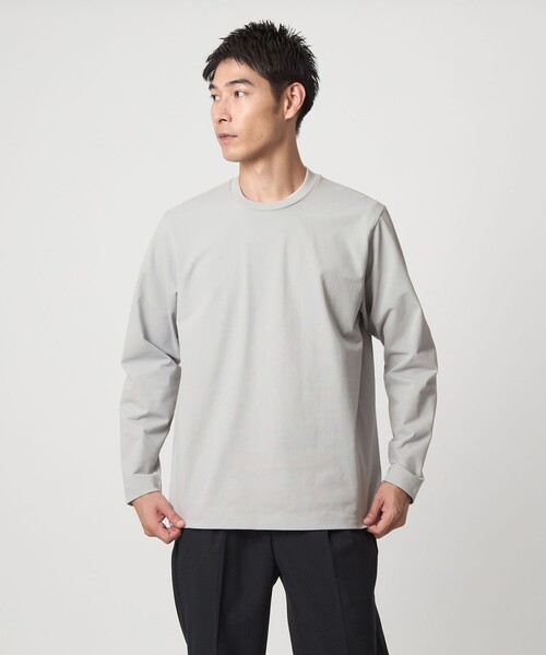 WEB限定】JUST fit クリーン カノコ ジャケイン 長袖 Tシャツ -抗菌