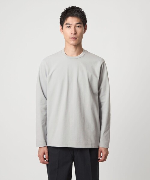 WEB限定】JUST fit クリーン カノコ ジャケイン 長袖 Tシャツ -抗菌