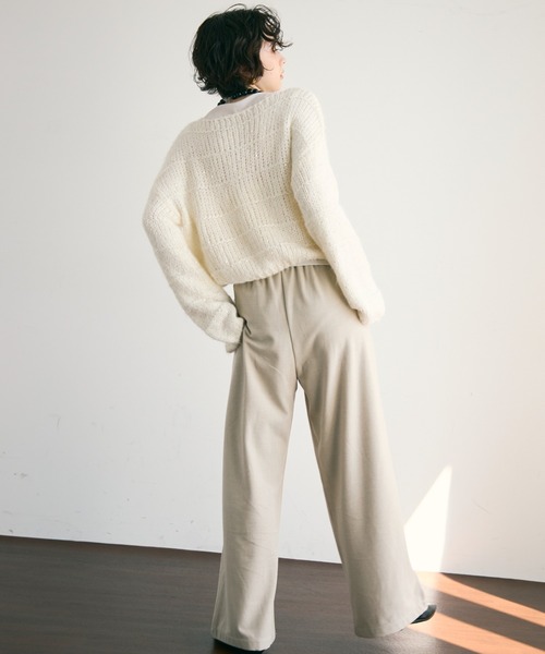 起毛ドロストパンツ（スラックス）｜Trish（トリッシュ）の