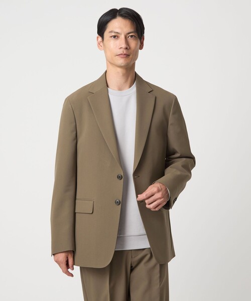 ブラウン テーラードジャケット 6(ROKU)＞ブラウン ビッグ ジャケット