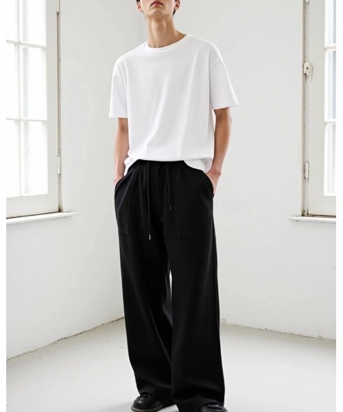 Lazar（ラザル）の「Stretch Baker Pants/ワイドシルエット ストレッチ ベイカーパンツ/イージーパンツ（その他パンツ・メンズ・ブラック/グレイッシュベージュ/ブルー/ブラウン・マルチサイズ）」の14枚目の写真