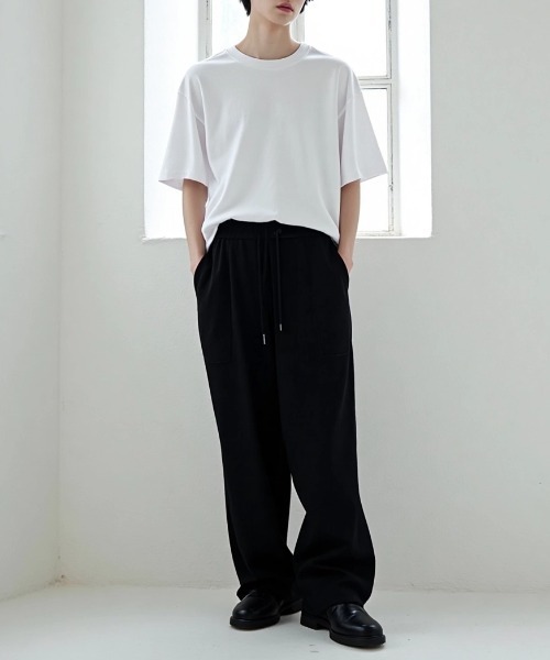 Lazar（ラザル）の「Stretch Baker Pants/ワイドシルエット ストレッチ ベイカーパンツ/イージーパンツ（その他パンツ・メンズ・ブラック/グレイッシュベージュ/ブルー/ブラウン・マルチサイズ）」の13枚目の写真