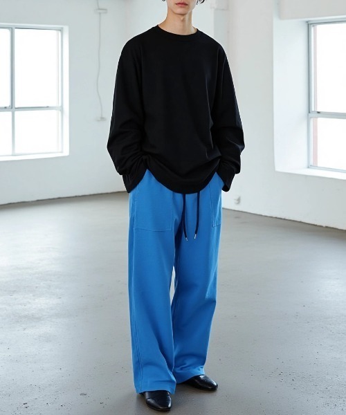 Lazar（ラザル）の「Stretch Baker Pants/ワイドシルエット ストレッチ ベイカーパンツ/イージーパンツ（その他パンツ・メンズ・ブラック/グレイッシュベージュ/ブルー/ブラウン・マルチサイズ）」の18枚目の写真