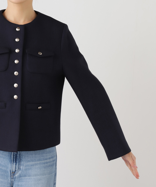 セール】ボンディングジャケット（ノーカラージャケット）｜IENA