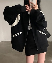 FREE STYLISTS(フリー スタイリスト)のYUGA_YGMC Two-tone blouson jacket(スタジャン)