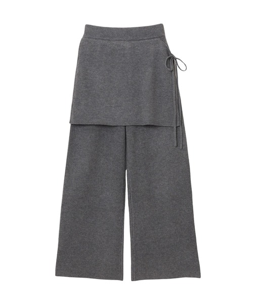 セール】レイヤードニットパンツ（その他パンツ）｜andme（アンドミー