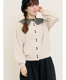 Samansa Mos2 | 【マシンウォッシャブル/アンチピリング】クルーネックカーディガン(カーディガン/ボレロ)