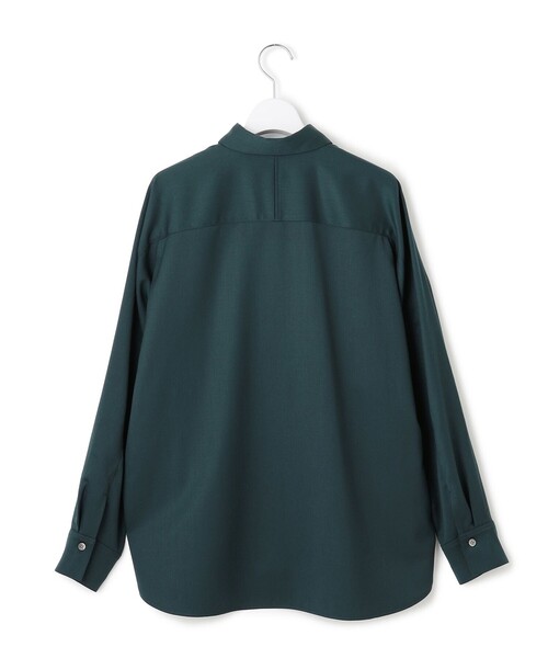 23区(ニジュウサンク)の「【滝沢眞規子さん着用/洗える】メリノウールサテン 2WAYドルマンスリーブシャツ(シャツ/ブラウス・レディース・ブラック系/パイングリーン系・38)」の19枚目の写真
