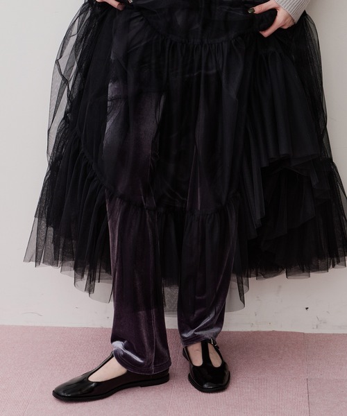 ベロアレギンス（その他パンツ）｜LA BELLE ETUDE（ラベルエチュード