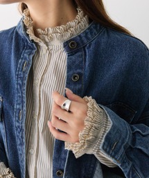 PUAL CE CIN（ピュアルセシン）の「襟袖プリーツブラウス（シャツ/ブラウス）」