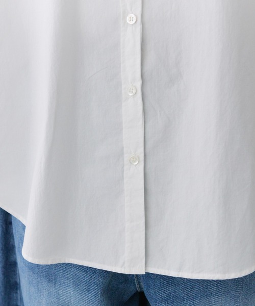 PUAL CE CIN（ピュアルセシン）の「襟袖プリーツブラウス（シャツ/ブラウス・レディース・ブラック/オフホワイト/ストライプ・FREE）」の6枚目の写真