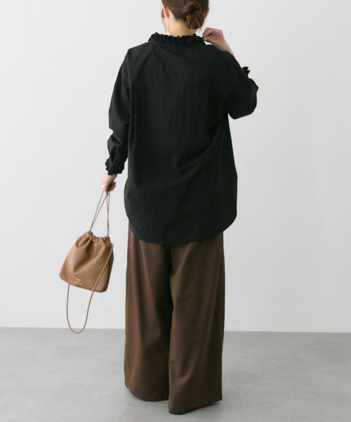 セール】襟袖プリーツブラウス（シャツ/ブラウス）｜PUAL CE CIN