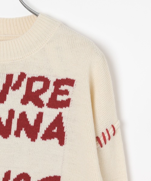 3.3 Field Trip (3.3フィールドトリップ)の「3.3 Field Trip/ロゴクラフトニット(ニット/セーター・レディース・アイボリー/グレー/ネイビー・FREE)」の22枚目の写真