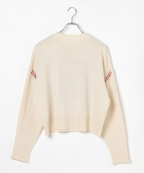 3.3 Field Trip (3.3フィールドトリップ)の「3.3 Field Trip/ロゴクラフトニット(ニット/セーター・レディース・アイボリー/グレー/ネイビー・FREE)」の18枚目の写真