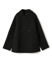 【新品】トゥモローランド　ピルグリム ピーコート カシミヤ セール】 ウールシルクカシミヤ ネップツイードPコート NOVARA