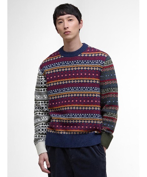 セール】Fairisleパッチワークニット（ニット/セーター）｜Barbour