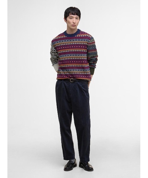 Barbour(バブアー)の「Fairisleパッチワークニット(ニット/セーター・メンズ・ネイビー・36/38/40)」の2枚目の写真