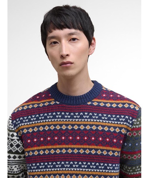 Barbour(バブアー)の「Fairisleパッチワークニット(ニット/セーター・メンズ・ネイビー・36/38/40)」の6枚目の写真