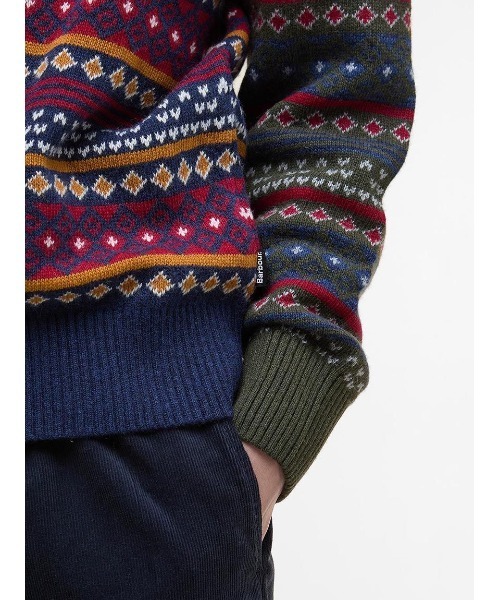 Barbour(バブアー)の「Fairisleパッチワークニット(ニット/セーター・メンズ・ネイビー・36/38/40)」の7枚目の写真