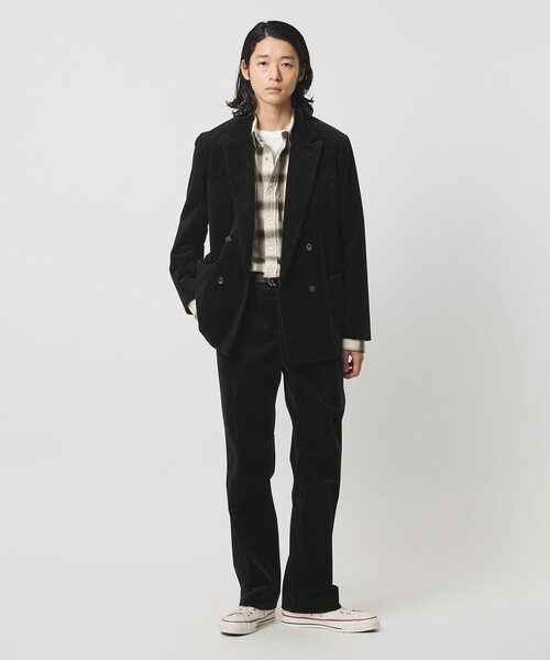 UNITED ARROWS（ユナイテッドアローズ）の「コーデュロイ オーディナリー 4ボタン ダブル ジャケット（テーラードジャケット・メンズ・ブラック・S/M/L/XL）」の6枚目の写真