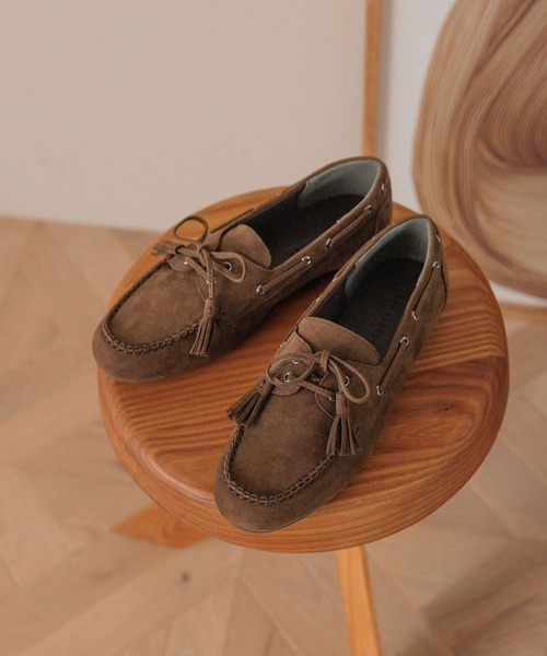 LOWRYS FARM（ローリーズファーム）の「モカシンシューズ 601306（モカシン/デッキシューズ・レディース・ブラック/ブラウン・MEDIUM/LARGE）」の3枚目の写真
