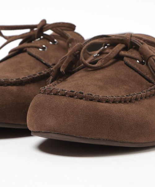 LOWRYS FARM（ローリーズファーム）の「モカシンシューズ 601306（モカシン/デッキシューズ・レディース・ブラック/ブラウン・MEDIUM/LARGE）」の10枚目の写真