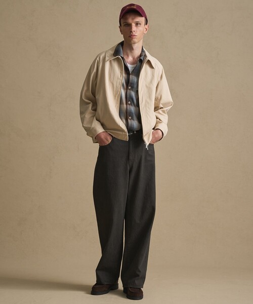 PUBLIC TOKYO（パブリックトウキョウ）の「【再入荷なし】タスランギャバジンジップブルゾン　/防風性（ブルゾン・メンズ・ベージュ/ダークグレー・1/2）」の10枚目の写真