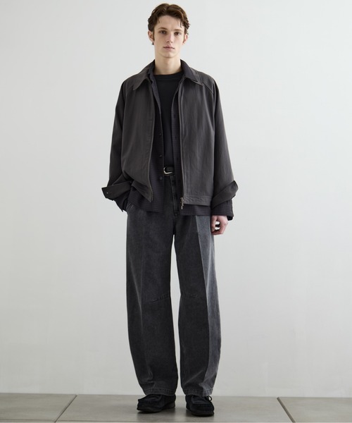 PUBLIC TOKYO（パブリックトウキョウ）の「【再入荷なし】タスランギャバジンジップブルゾン　/防風性（ブルゾン・メンズ・ベージュ/ダークグレー・1/2）」の21枚目の写真