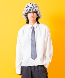 ankoROCK（アンコロック）の「a.p.o.v. -ankoROCK's select- オーバーサイズクロップド丈シアサッカーシャツ（シャツ/ブラウス）」