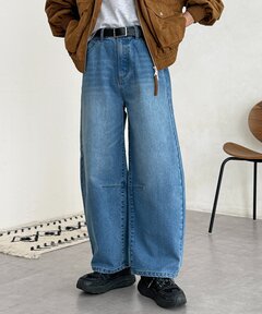 ♡新品♡Wrangler×MAISON SPECIALコラボスタッズデニムパンツ Wrangler×MAISON SPECIAL】Collaboration Studs Denim Pants