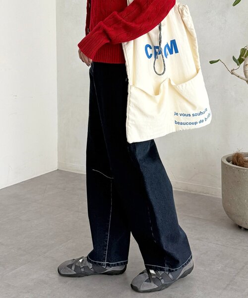 CPCM(シーピーシーエム)の「裏起毛バレルデニム(デニムパンツ・レディース・ブルー系その他/ネイビー/ブルー/ブラウン・MEDIUM/SMALL)」の17枚目の写真