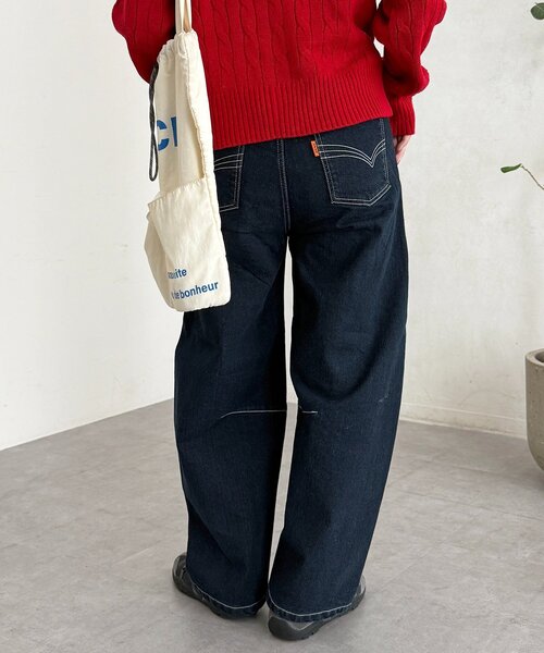 CPCM(シーピーシーエム)の「裏起毛バレルデニム(デニムパンツ・レディース・ブルー系その他/ネイビー/ブルー/ブラウン・MEDIUM/SMALL)」の18枚目の写真