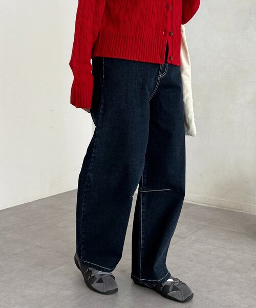 CPCM(シーピーシーエム)の「裏起毛バレルデニム(デニムパンツ・レディース・ブルー系その他/ネイビー/ブルー/ブラウン・MEDIUM/SMALL)」の20枚目の写真