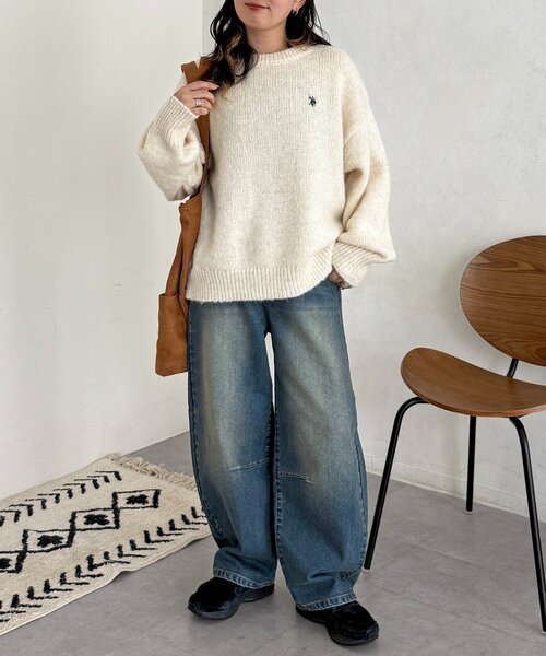 CPCM(シーピーシーエム)の「裏起毛バレルデニム(デニムパンツ・レディース・ブルー系その他/ネイビー/ブルー/ブラウン・MEDIUM/SMALL)」の16枚目の写真