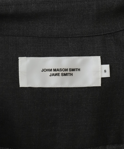 JANE SMITH / JOHN SMITH(ジェーンスミスジョンスミス)の「【JANE SMITH】 WASHABLE WOOL TROPICAL R SHIR:シャツ(シャツ/ブラウス・レディース・チャコールグレー・SMALL)」の9枚目の写真