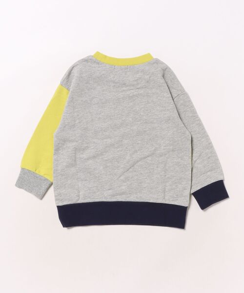 HAKKA KIDS（ハッカキッズ）の「ワンポイント刺繍ミニ裏毛トレーナー（Tシャツ/カットソー・キッズ・イエロー・100cm/110cm/120cm/130cm）」の2枚目の写真